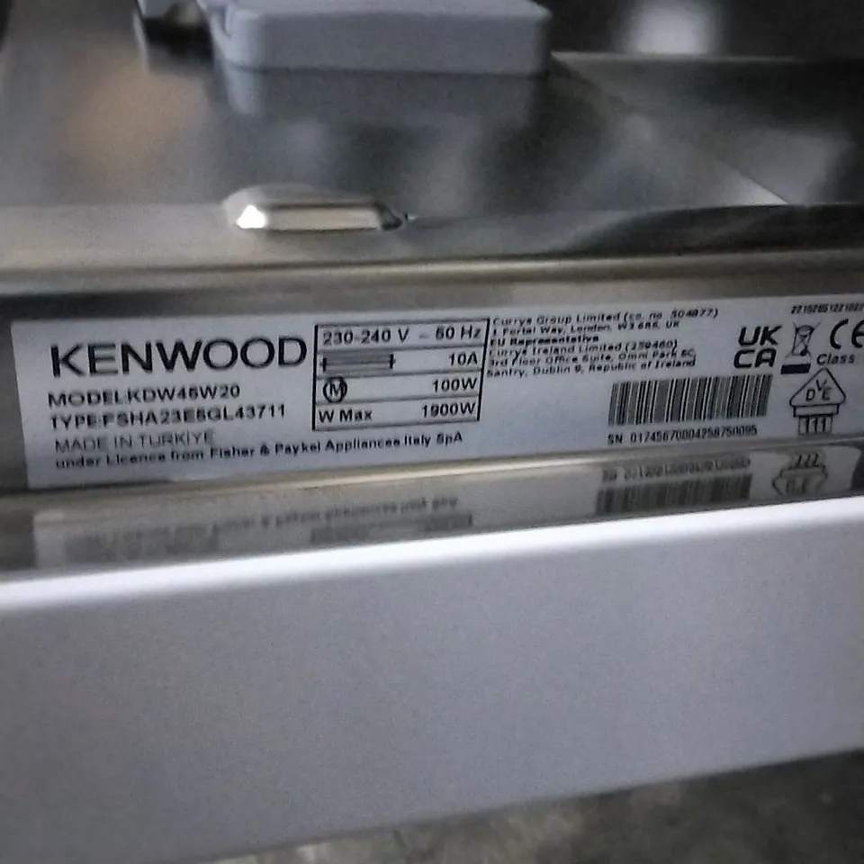 KENWOOD KDW45W20 SLIM DISHWASHER WHITE