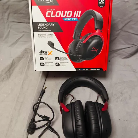 HYPERX CLOUD II WIRELESS GAMING HEADSET β BOXED (BLACK/RED)
