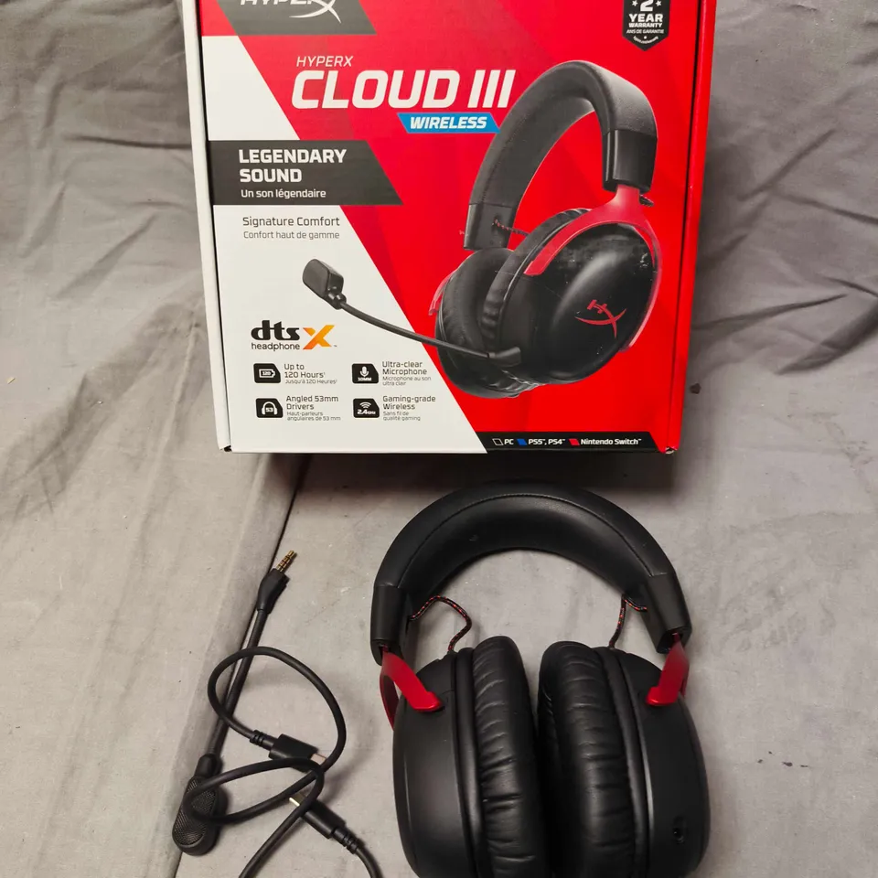 HYPERX CLOUD II WIRELESS GAMING HEADSET – BOXED (BLACK/RED) 