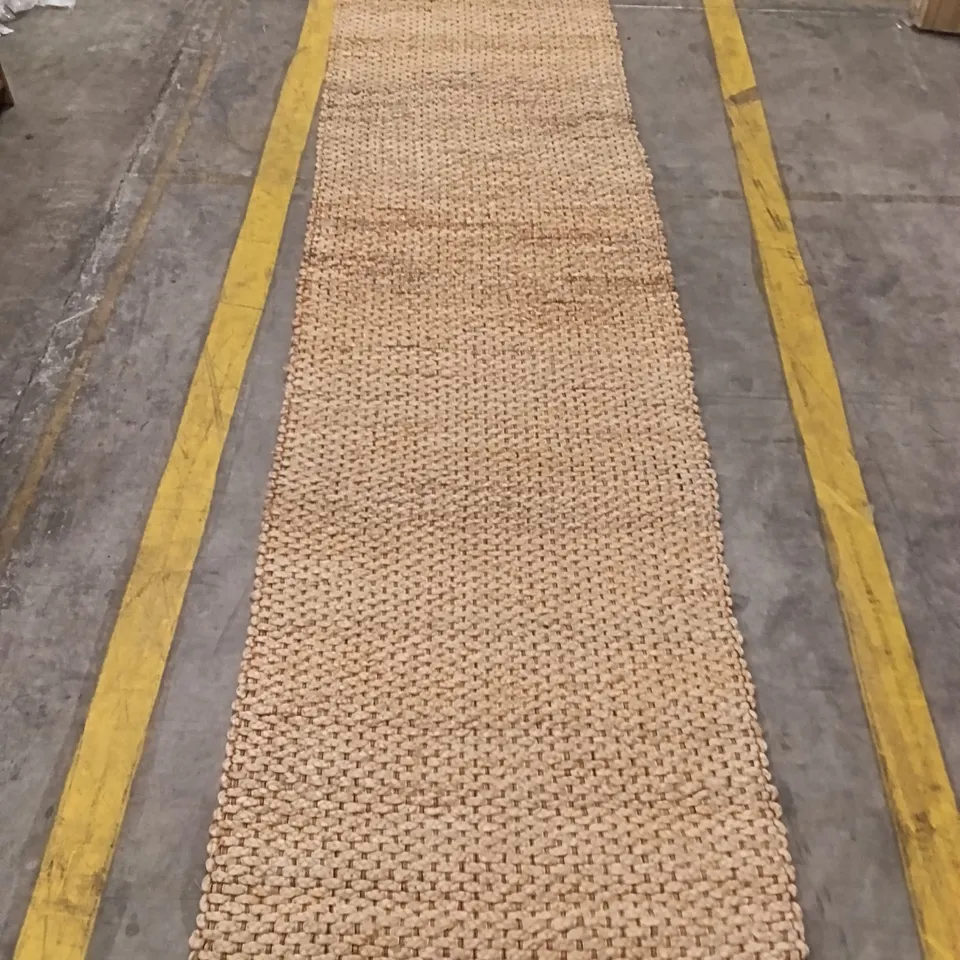 NATURAL WOVEN RUG RUNNER – BEIGE, RECTANGULAR 293 CM X 83 CM