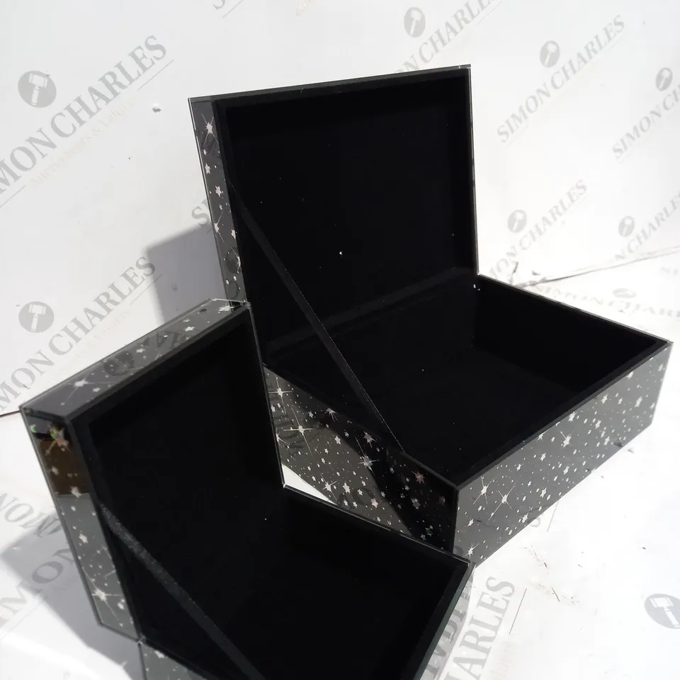 JM BY JULIEN MACDONALD SET OF LIMITED EDITION STARBURST TRINKET BOXES