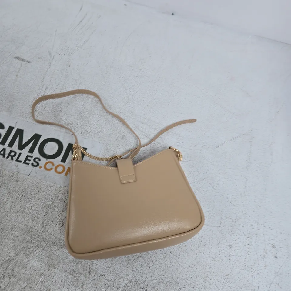 FRANK USHER QUILTED SHOULDER BAG – BEIGE