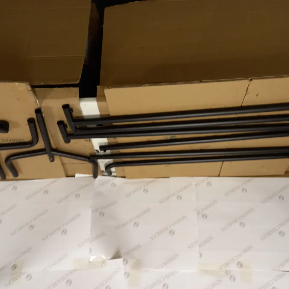 BLACK CLOTHES RACK - WHEELED