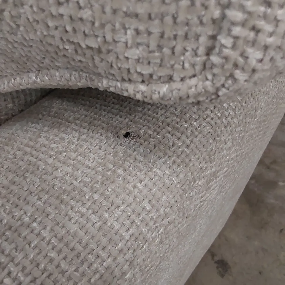 DESIGNER COTTAGE 3 SEATER FABRIC UPHOLSTERED SOFA - OATMEAL COLOUR 