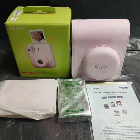 FUJIFILM INSTAX MINI 12 BLOSSOM-PINK BUNDLE CAMERA