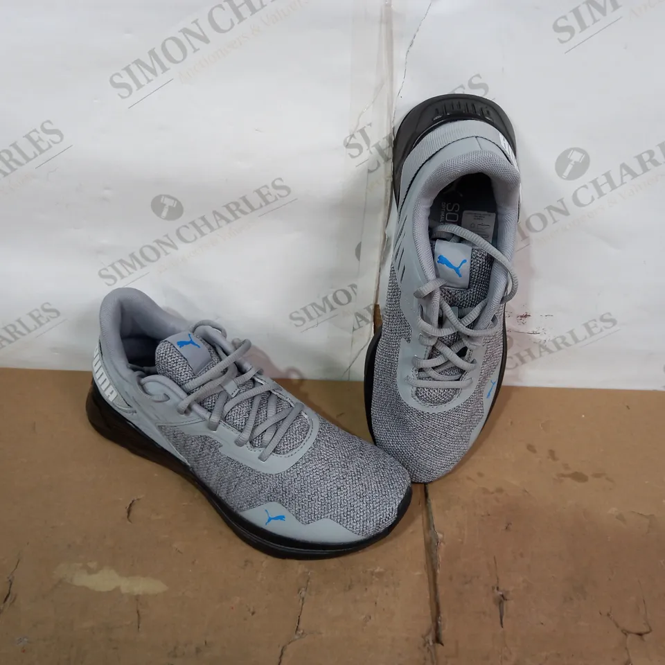 PAIR OF PUMA GREY TRAINERS SIZE 8