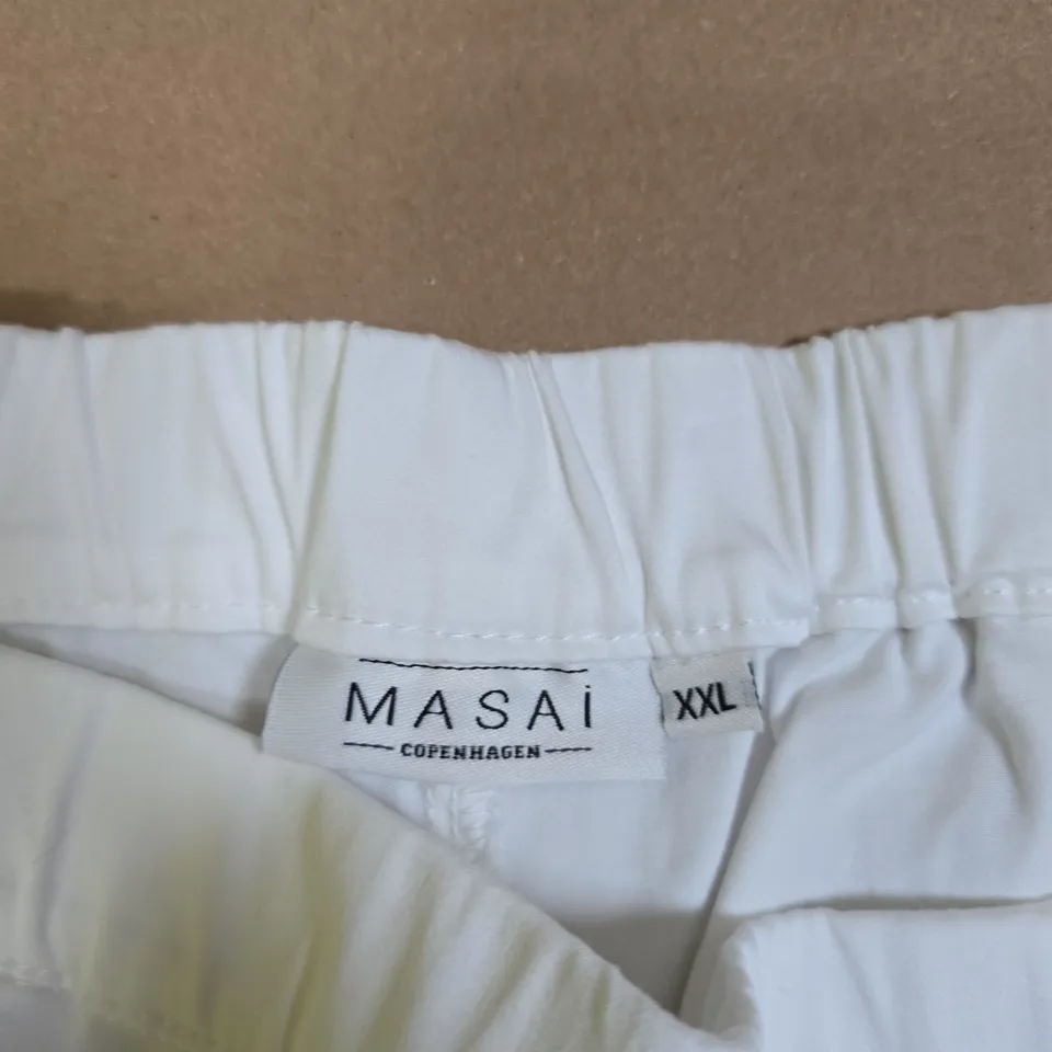 MASAI COPENHAGEN WHITE WOMEN’S TROUSERS – XXL