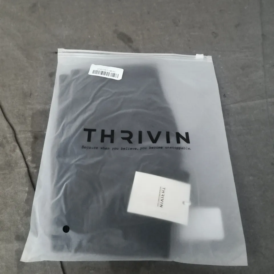 THRIVIN SEAMLESS SCULPT RIBBED CONTOUR SHORTS – BLACK, SIZE S