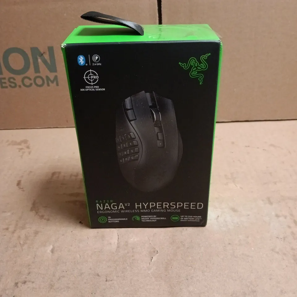 RAZER NAGAV2 HYPERSPEED ERGONOMIC WIRELESS MMO GAMING MOUSE