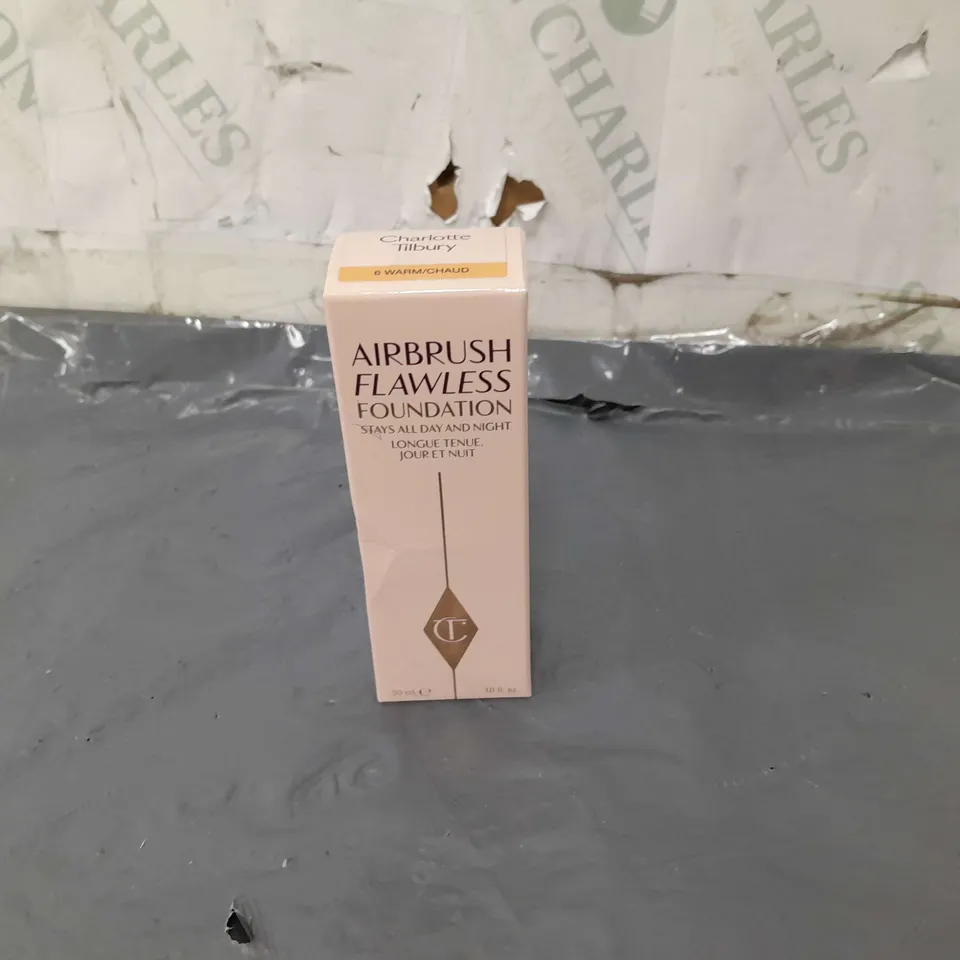 CHARLOTTE TILBURY 6 WARM/CHAUD AIRBRUSH FLAWLESS FOUNDATION 30ML 