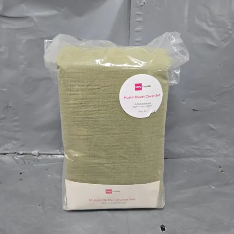SEALED MUSLIN COTTON DUVET SET - KING SIZE