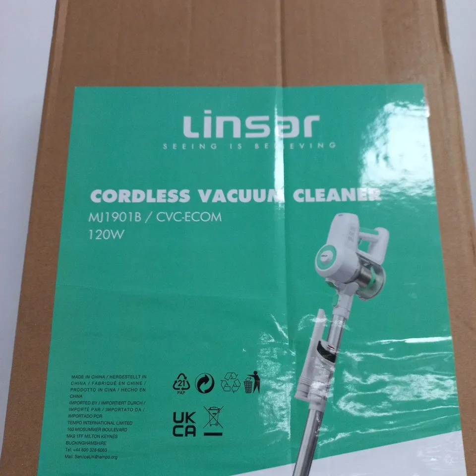 LINSAR CORDLESS VACUUM CLEANER – MT1901B / CVC-ECOM 120W (BOXED)