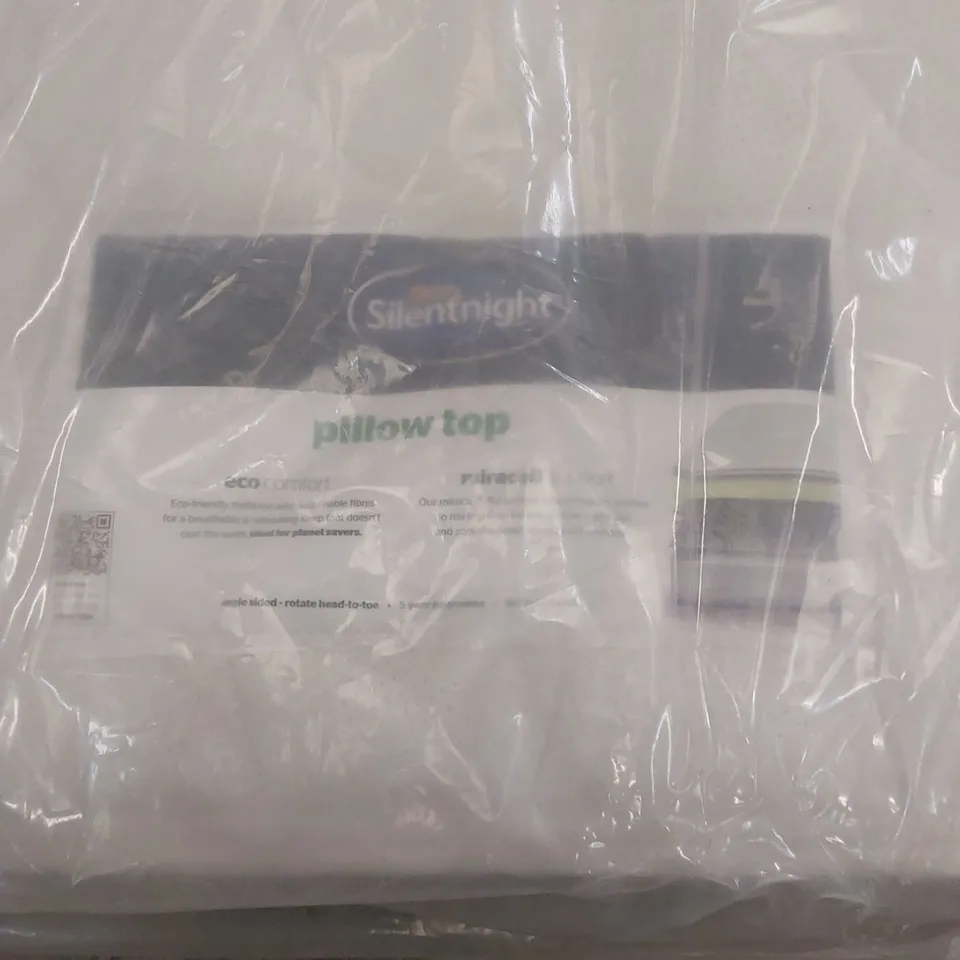 QUALITY BAGGED SILENTNIGHT 4'6" DOUBLE SIZE MIRACOIL MATTRESS 