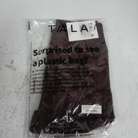 BAGGED T/ALA DAYFLEX WRAP HIGH WAISTED LEGGINGS FULL IN CHESTNUT BROWN - MEDIUM