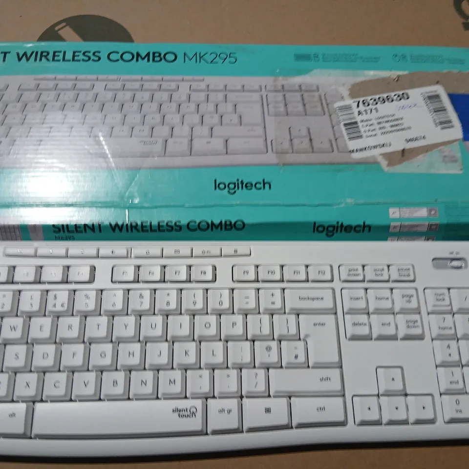 LOGITECH SILENT WIRELESS KEYBOARD & MOUSE COMBO MK295 – BOXED