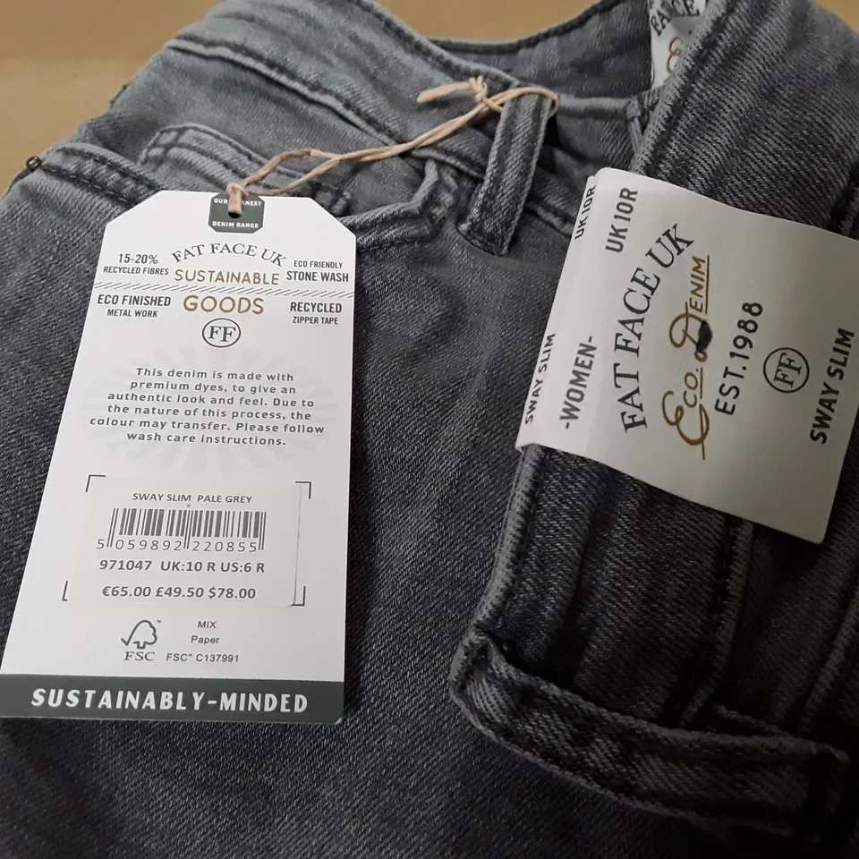 FAT FACE WOMEN SWAY SLIM JEANS - UK 10 R