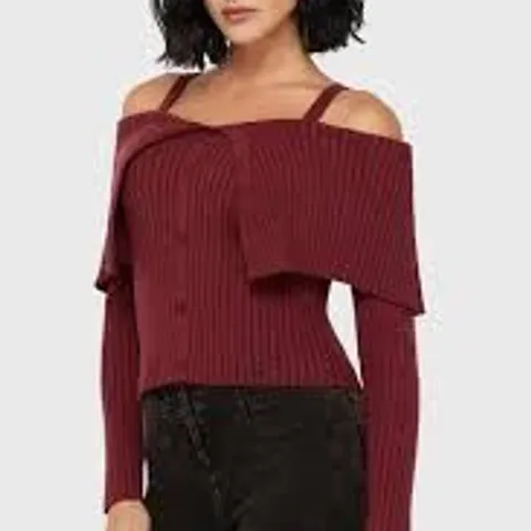 BRAND NEW BAGGED KILLSTAR DUSK EMPRESS KNIT TOP IN RED - XL