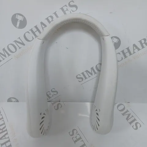 BOXED NECK HANGING VANELESS FAN WHITE