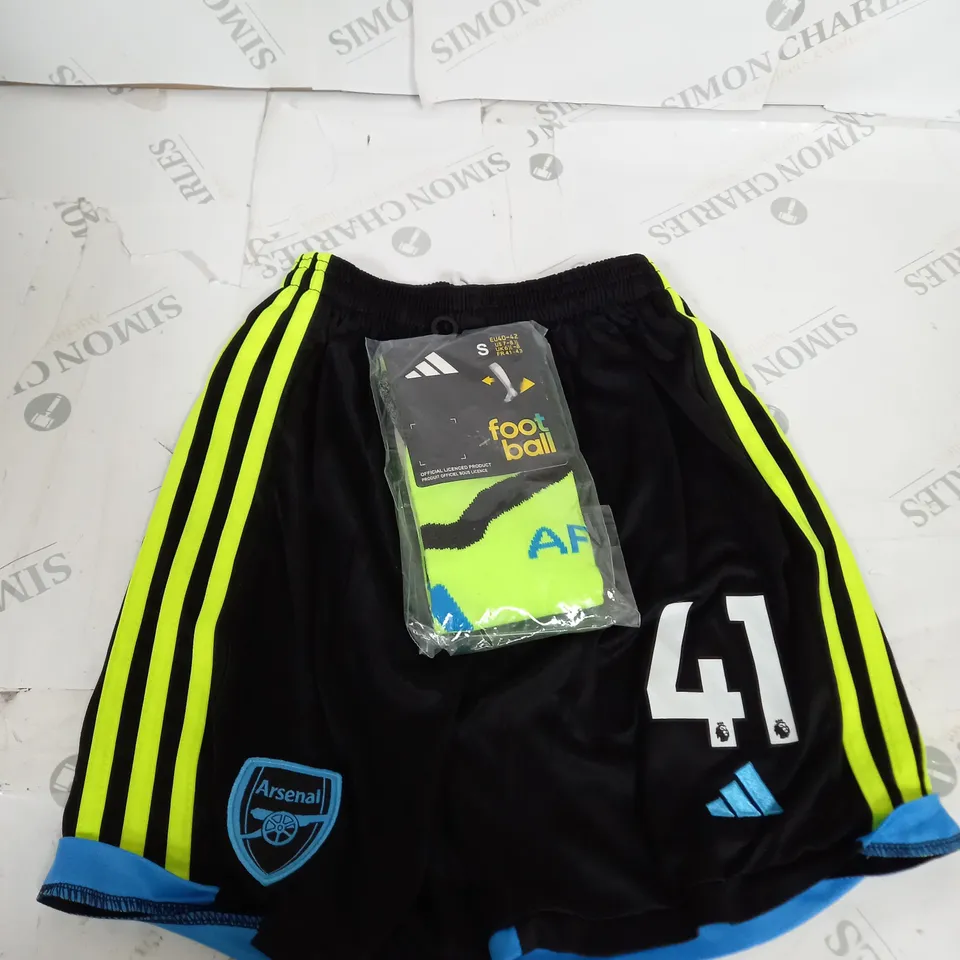 ARSENAL FC AWAY KIT WITH RICE 41 SIZE 26