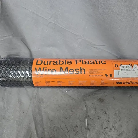 MAPORCH PLASTIC CHICKEN WIRE MESH FENCE - BLACK 0.4M X 3M