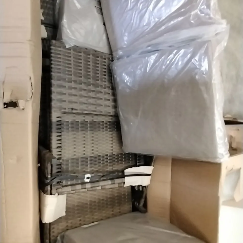 BOXED SORON WICKER DINING SET PARTS - TABLE NOT INCLUDED 