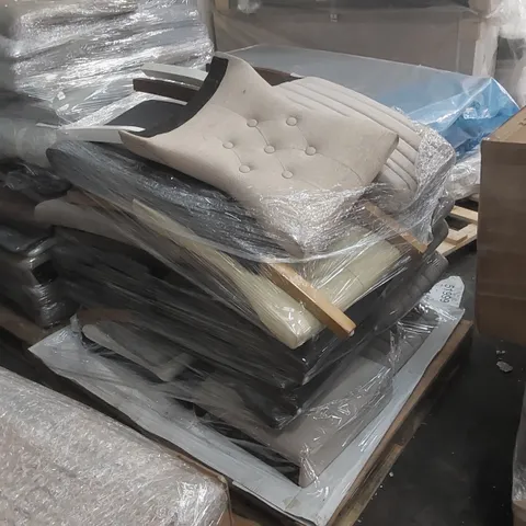 PALLET CONTAINING A LARGE QUANTITY OF DESIGNER CHAIR BACK PARTS