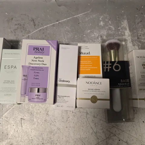 LOT OF 8 ASSORTED HEALTH AND BEAUTY ITEMS TO INCLUDE NOOANCE, PRAI BEAUTY AND ESPA