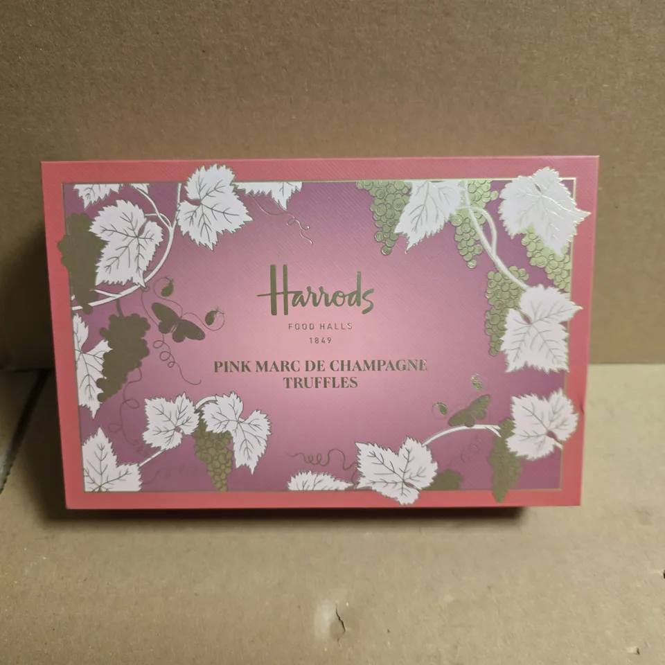 HARRODS PINK MARC DE CHAMPAGNE TRUFFLES 