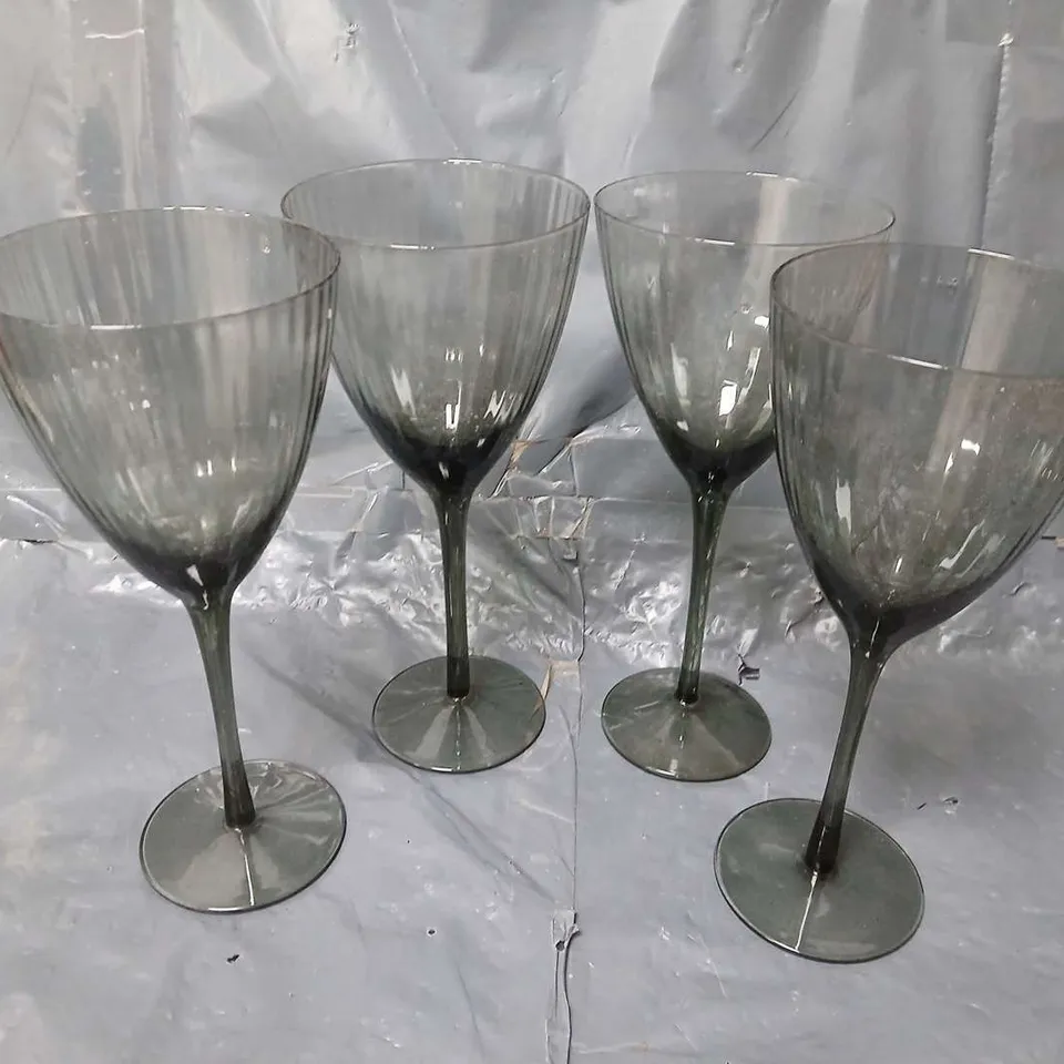 BOXED GARDEN TRADING BERKELEY WINE GLASSES (SET OF 4) - COLLECTION ONLY