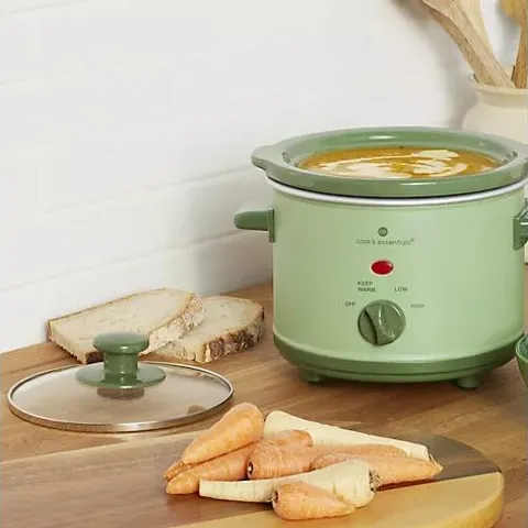 OUTLET COOK'S ESSENTIALS 1.5L COMPACT SLOW COOKER BOXED GREEN