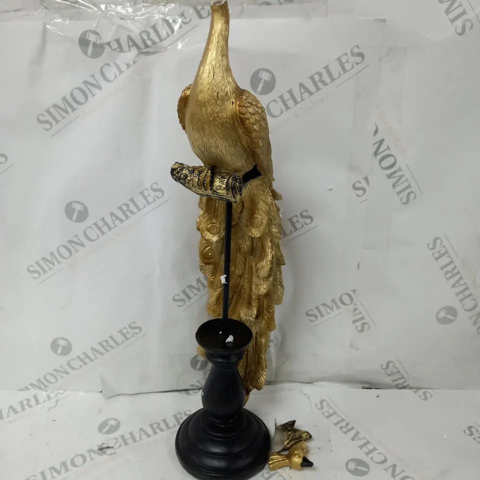 ALISON CORK GOLD PEACOCK DECOR