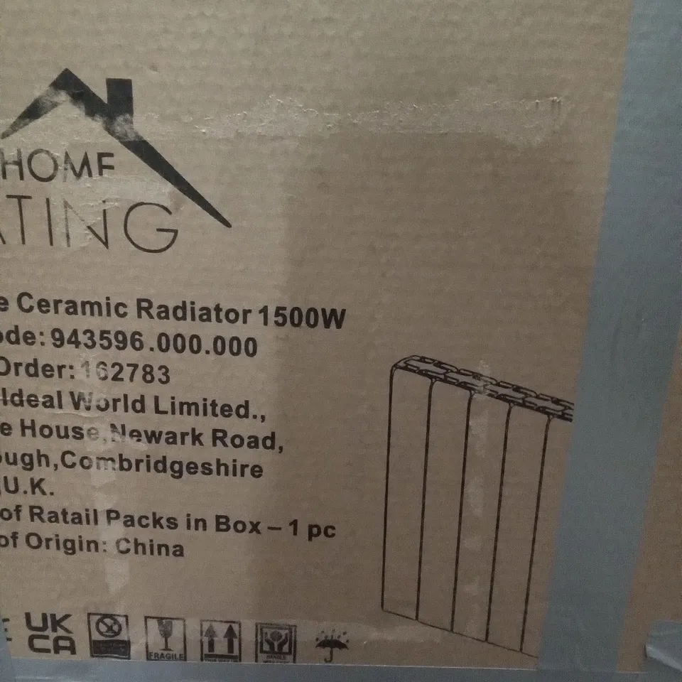 WARM HOME CERAMIC 1500W RADIATOR (WHITE) 