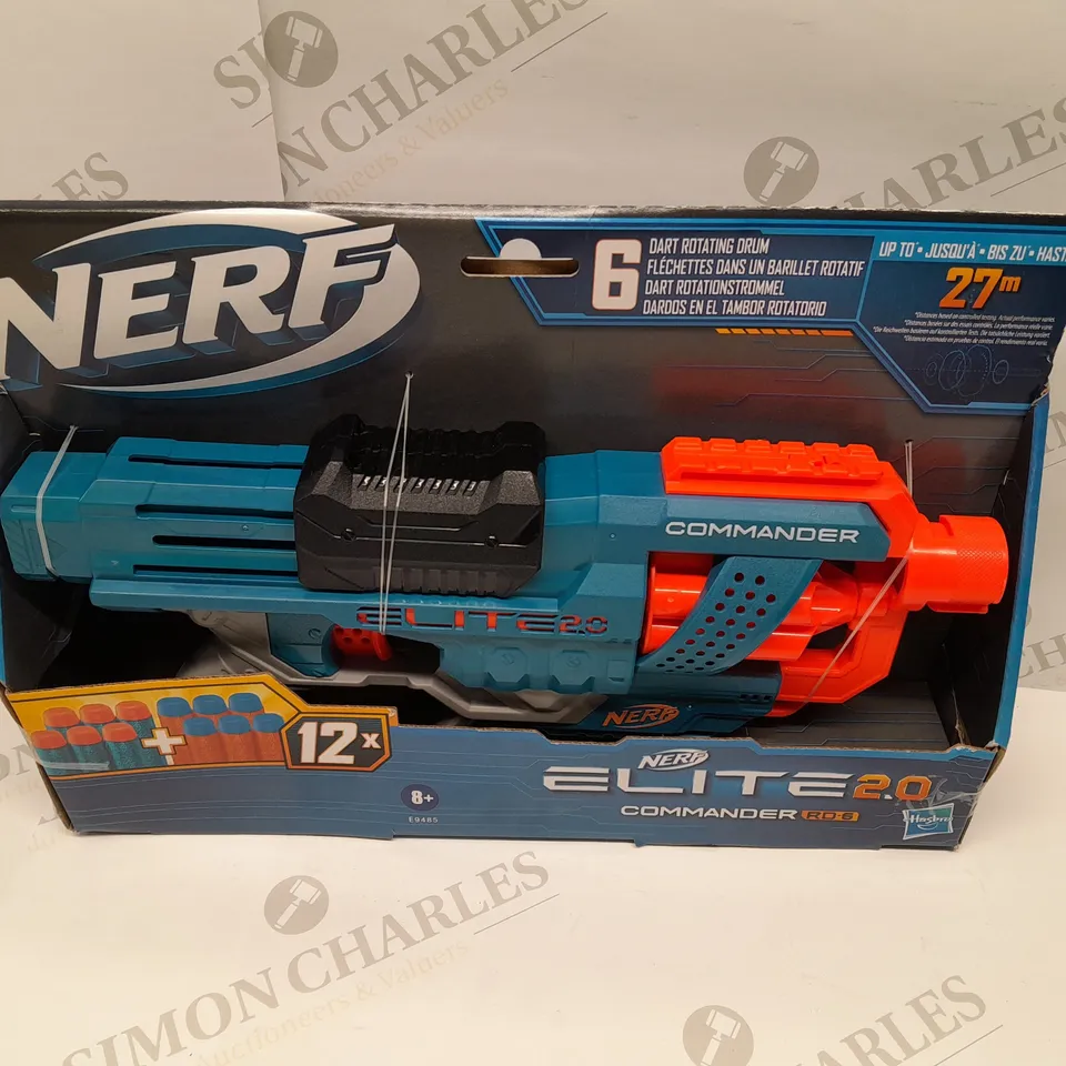 BRAND NEW BOXED NERF ELITE 2.0 COMMANDER RD-6 WITH 6 DART ROTATING DRUM