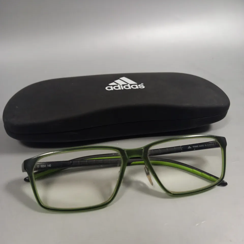 BOXED ADIDAS GREEN & BLACK GLASSES 