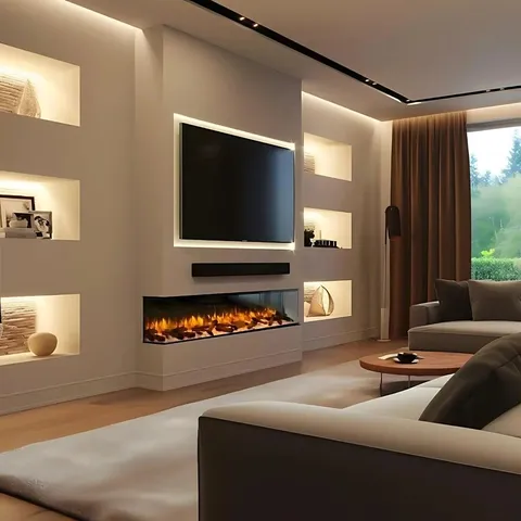 BOXED ROSSDALE MEDIA ELECTRIC FIRE