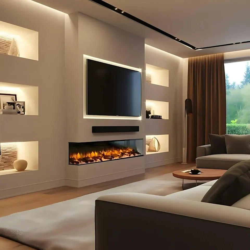 BOXED ROSSDALE MEDIA ELECTRIC FIRE