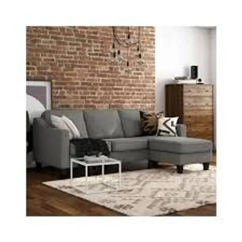 BOXED BRIGHTON SECTIONAL SOFA GREY LINEN
