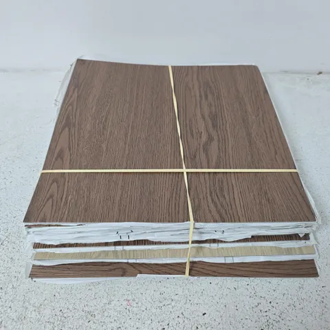 APPROXIMATELY 18 ADHESIVE WOOD EFFECT DECORATIVE TILES