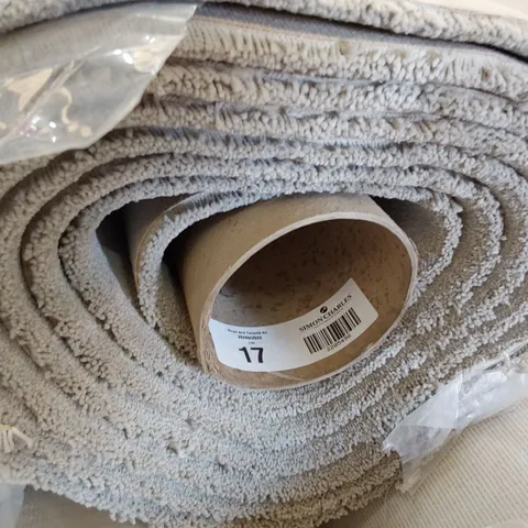 ROLL OF QUALITY LUXURIA VELVET MISTY CARPET APPROXIMATELY 4M × 4.3M
