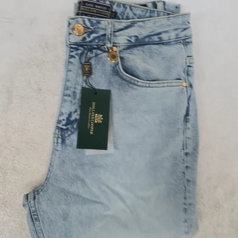 HOLLAND COOPER HIGH RISE SLIM JEANS IN VINTAGE INDIGO SIZE 12