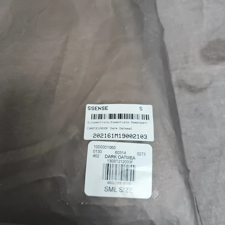 FEAR OF GOD ESSENTIALS SWEATPANTS – DARK OATMEAL, SIZE S