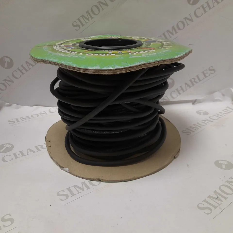 SOMMER CABLE 200-0001 MICROPHONE CABLE WITH BLACK SHEATH - 24 AWG