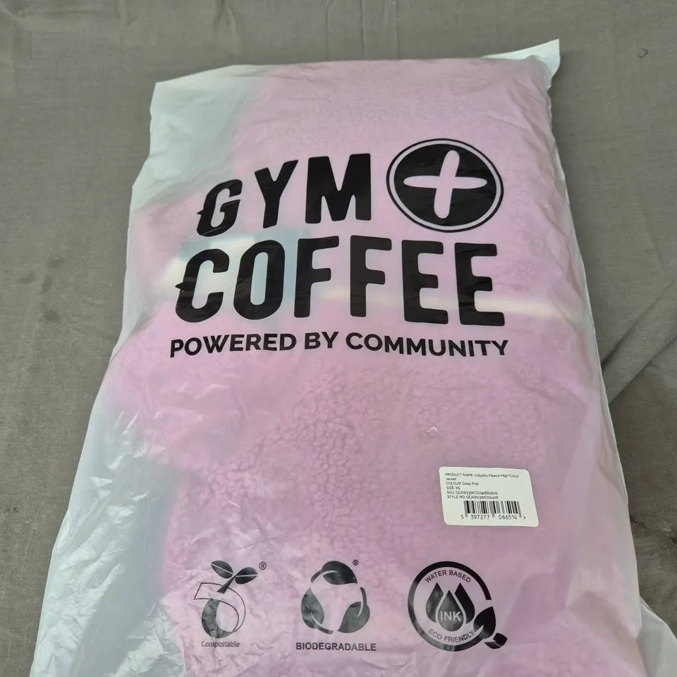 BAGGED GYM+COFFEE INDUSTRY FLEECE JACKET SIZE XS