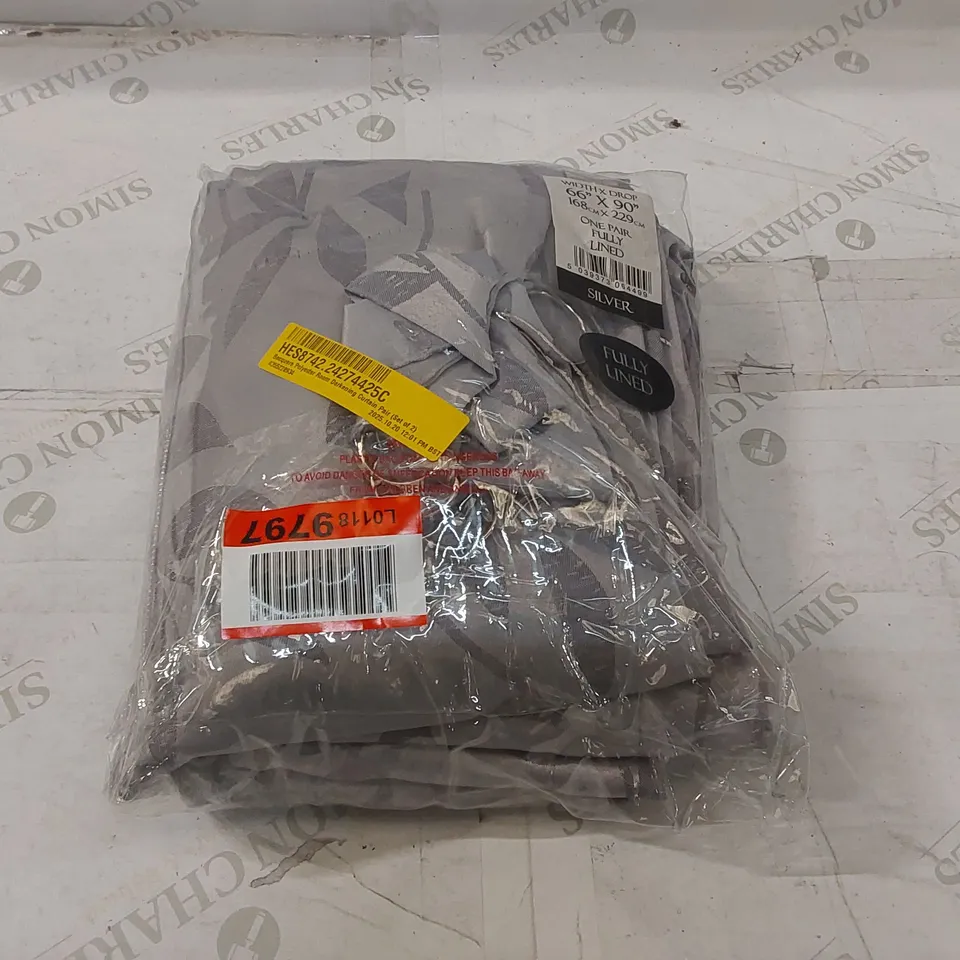 BAGGED BECQUERE POLYESTER ROOM DARKENING CURTAIN PAIR - 168 x 229cm