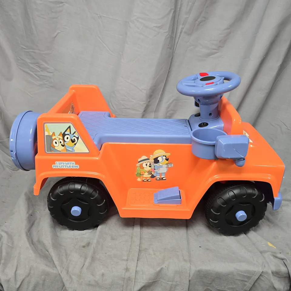 BLUEY I SPY WITH MY LITTLE EYE KIDS ELECTRIC 4 X 4