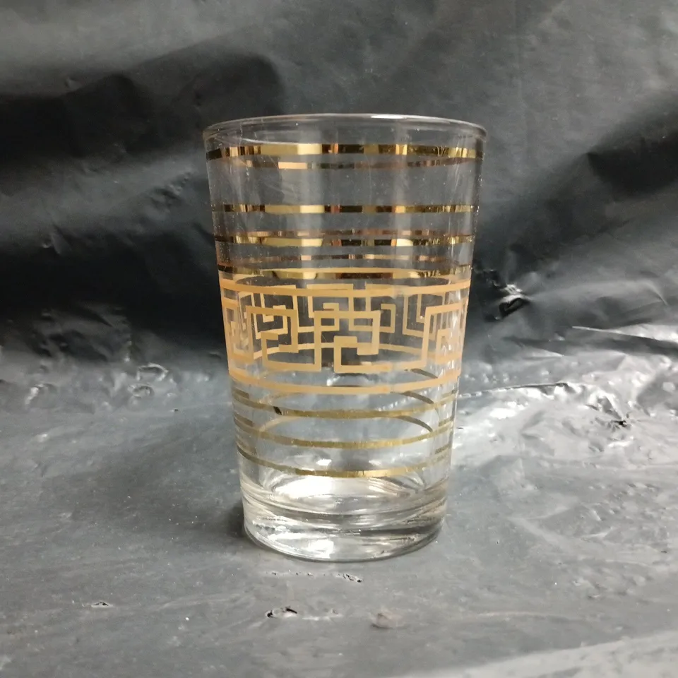 EURO GOLD 6-PIECE GLASS SET - COLLECTION ONLY