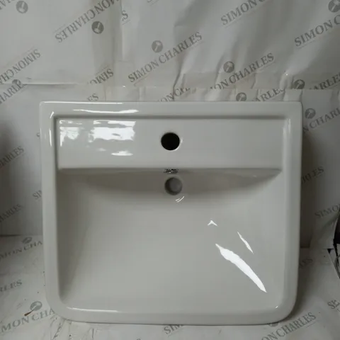 BOXED BELFRY BATHROOM RAUKWAY CERAMIC RECTANGULAR BASIN 470MM