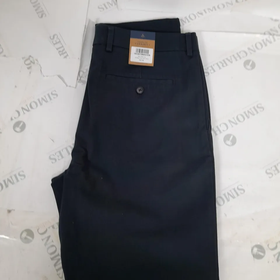 CHARLES TYRWHITT NAVY SLIM FIT TROUSERS SIZE W32 L30