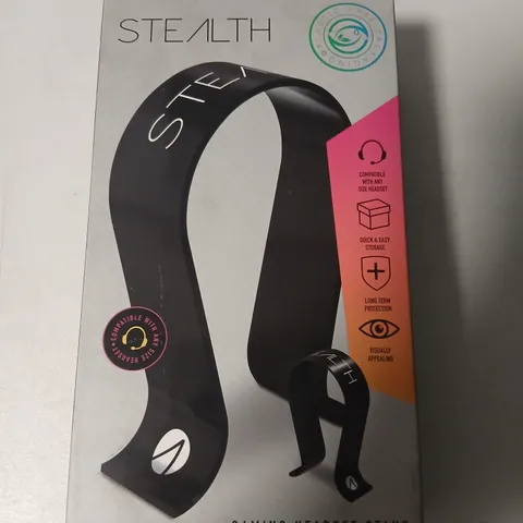 TEN BRAND NEW BOXED STEALTH GAMING HEADSET STAND WITH CABLE TIDY – BOXED