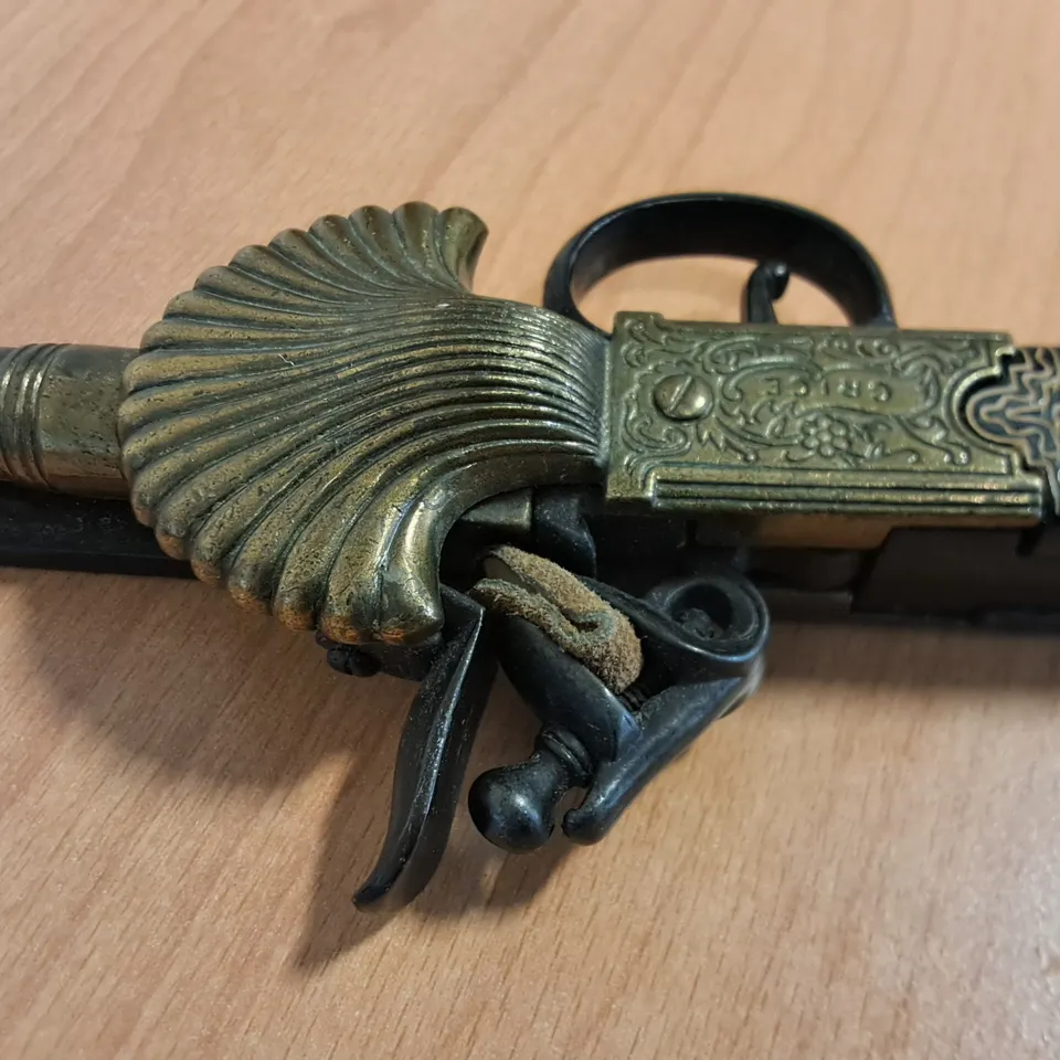 GRICE VINTAGE PISTOL WITH INTEGRATED BAYONET 